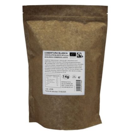 Fairtrade bio pecičky bílé čokolády se 40 % kakaa, 1000 g