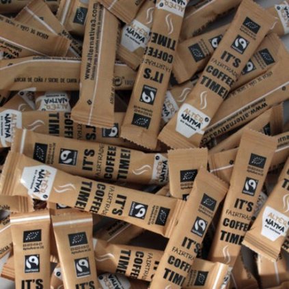 Fairtrade bio třtinový cukr Golden Light z Paraguaye, 5 g