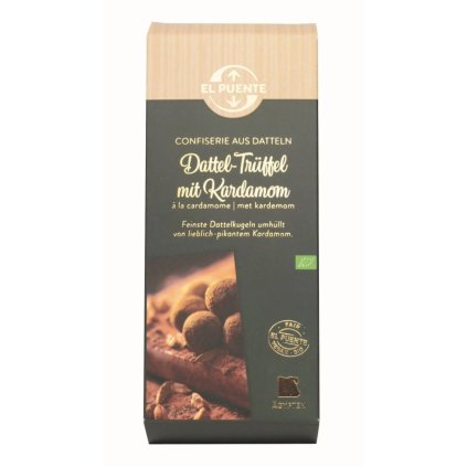 Fair trade bio datlové lanýže s kardamomem, 120 g