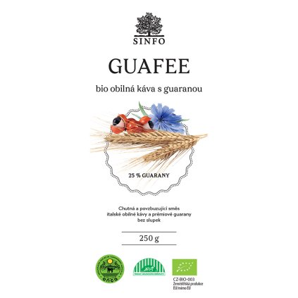Fair trade bio obilná káva s guaranou Guafee, 250 g