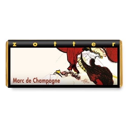 Fair trade bio hořká čokoláda Zotter Marc de Champagne