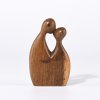 Fair trade dřevěná soška milenců z ostrova Bali, výška 12 cm