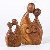 Fair trade dřevěná soška milenců z ostrova Bali