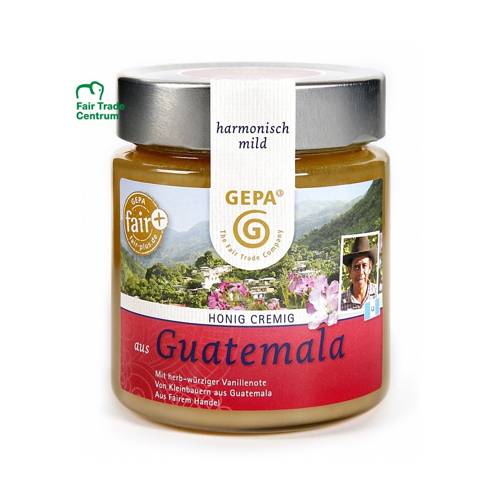 Fair Trade květový med krémový z Guatemaly, 500 g