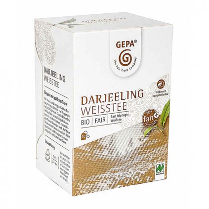 Fair trade bio bílý čaj Darjeeling sáčkovaný