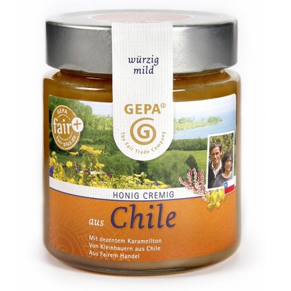 Fair Trade květový med z Chile, krémový, 500 g