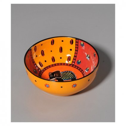 Fair trade ručně dělaná miska se slonem z Jihoafrické republiky