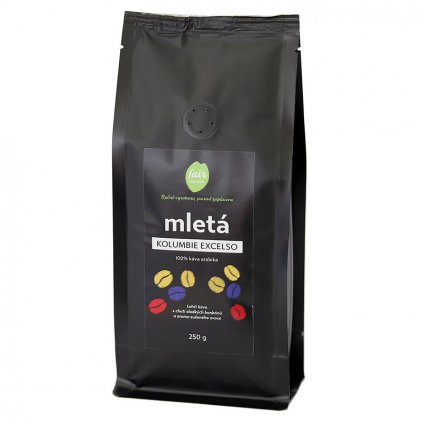 Fair trade mletá káva Kolumbie Excelso, 250 g
