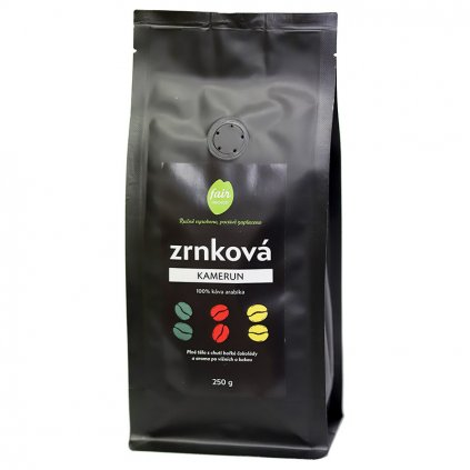 Fair trade zrnková káva Kamerun, 250 g