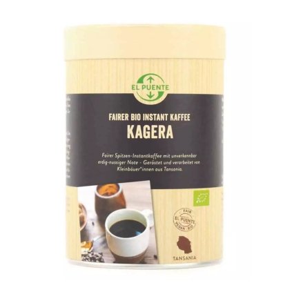 Fair trade bio instantná káva z Tanzánie, 120 g