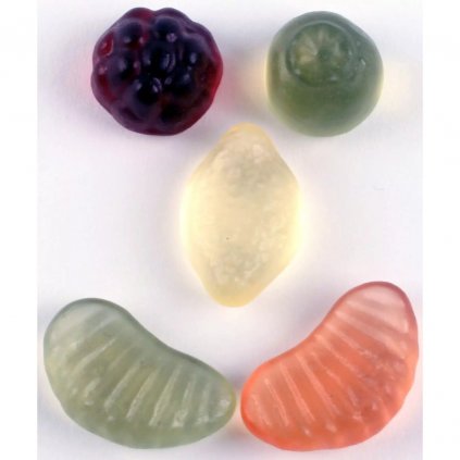 Ovocné fair trade bio gumové bonbóny bez želatiny Veggie Fruits