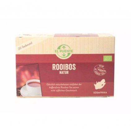 Fair trade bio rooibos z JAR, sáčkovaný 20 x 1,8 g