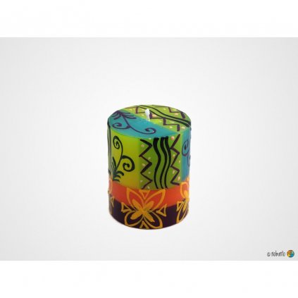 Nobunto Fair trade sloupková svíčka Matuko z Jižní Afriky, 10 cm