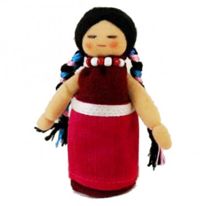 Fair trade ručně šitá tibetská panenka Dcera dolls4tibet