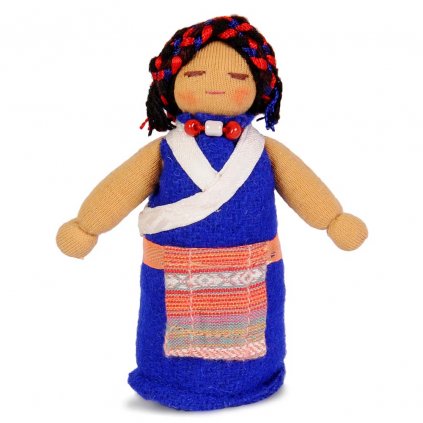 Fair trade ručně šitá tibetská panenka Maminka dolls4tibet