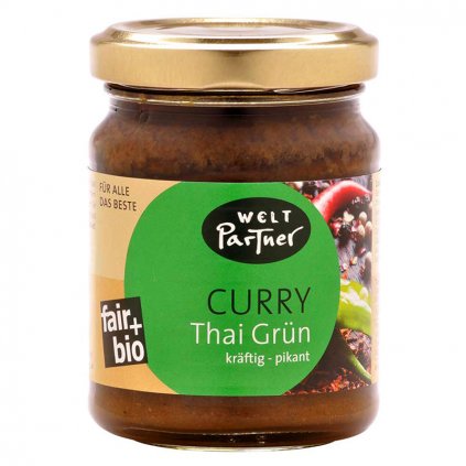 Fair trade bio kari pasta thajská zelená