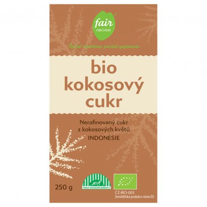 Fair trade bio kokosový cukor z Indonézie, 250 g