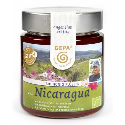 Fair Trade květový med tekutý z Nikaraguy, 500 g