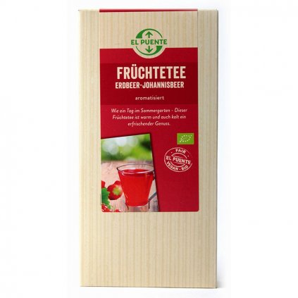 Fair trade bio ovocný čaj s černým rybízem sypaný