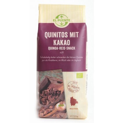 Fair Trade bio quinitos s kakaem, 50 g