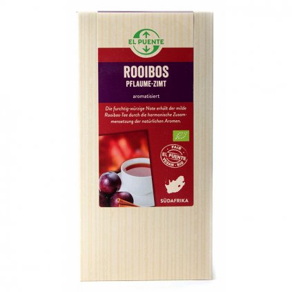 Fair trade bio rooibos se skořicí a švestkovým aroma
