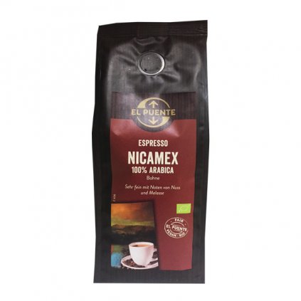 835 bio zrnkova kava nicamex espresso 250 g
