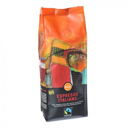 Fairtrade bio zrnková káva Italské espresso, 1 kg