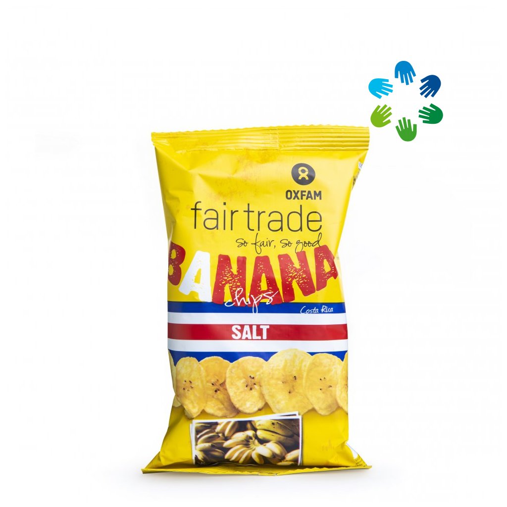 Slané banánové chipsy, 85 g