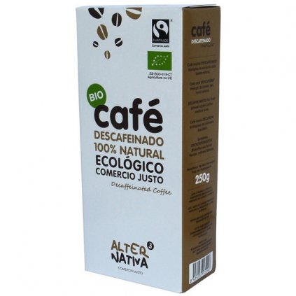 Bio Mletá káva BEZ KOFEINU, 250 g
