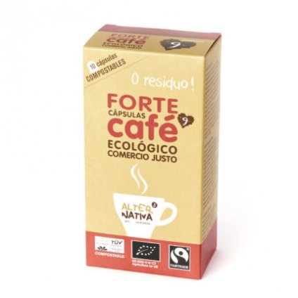 Bio Kávové kapsle kompostovatelné FORTE, 10 ks  (Nespresso® kompatibilní)