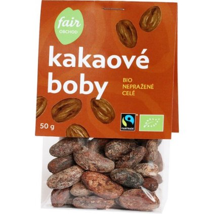 Bio kakaové boby ze Svatého Tomáše nepražené, 50 g