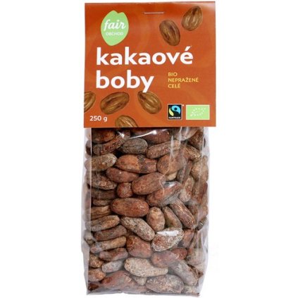 Bio kakaové boby celé nepražené, 250 g