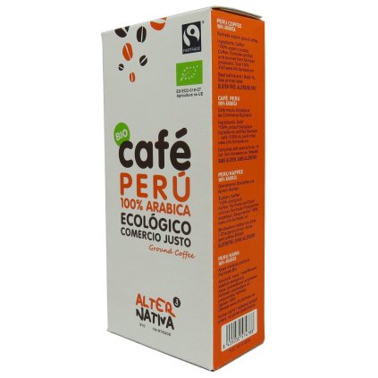 Bio Mletá káva arabika z Peru, 250 g