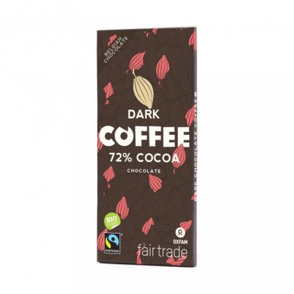 Hořká čokoláda s kávou, 72% kakaa, 100 g