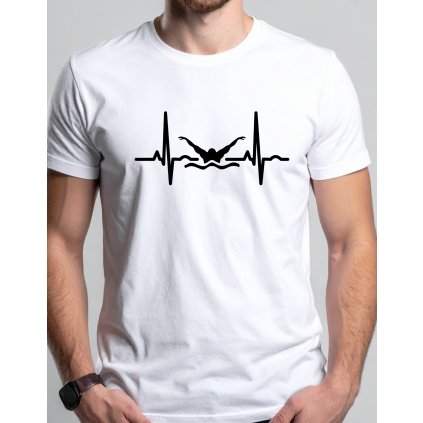 Pánské tričko - Ekg plavec