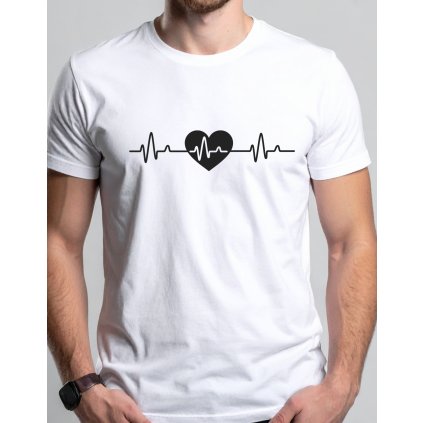 Pánské tričko - Ekg srdce