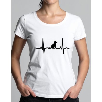 Dámské tričko - EKG pejsek