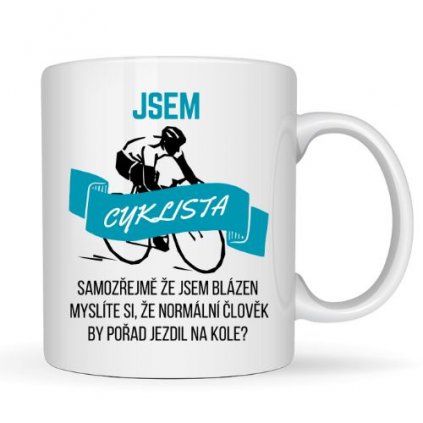 CYKLISTA S TEXTEM