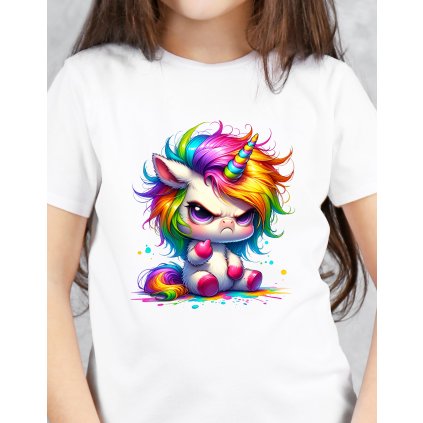 Dámské tričko - Naštvaný jednorožec