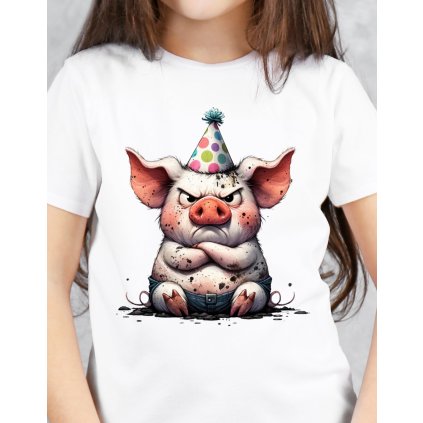 Dámské tričko - Naštvané prasátko