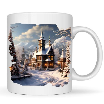 Hrneček - Vánoční motiv kostel