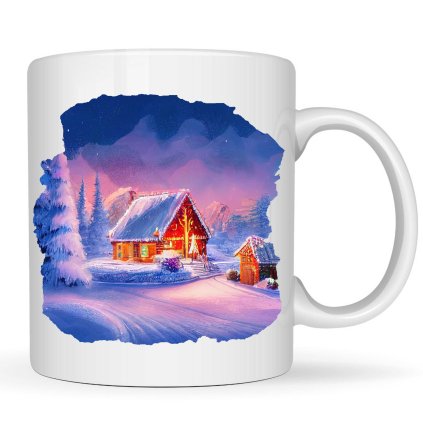 Hrneček - Vánoční motiv domeček