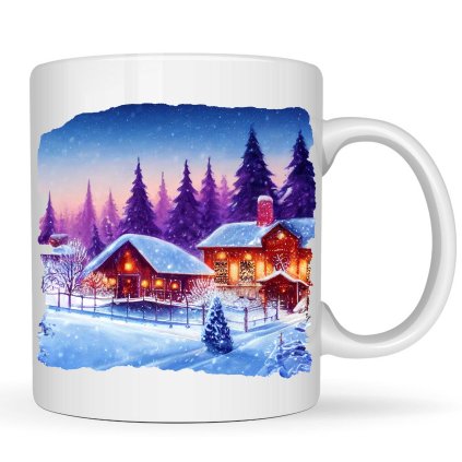 Hrneček - Vánoční motiv vesnička