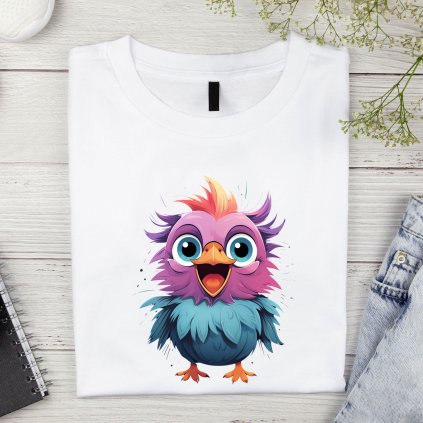 Dětské tričko s ptáčkem