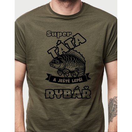 Pánské tričko pro tátu rybáře