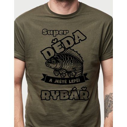 Pánské tričko pro dědu rybáře