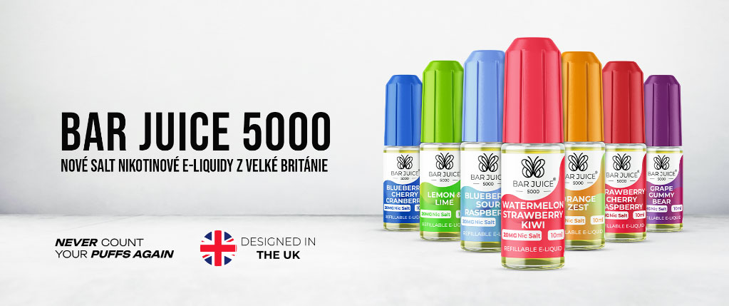 Bar Juice 5000 nikotinové soli pro MTL vapování elektronické cigarety