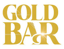 Jednorázová elektronická cigareta Gold Bar, logo společnosti.