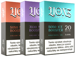 Specifikace a parametry boosterů a bází Lions Juice