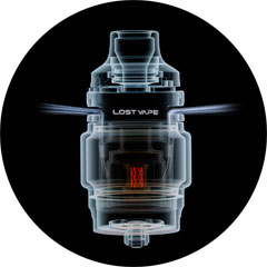 Horní airflow regulace s dvěma otvory u Lost Vape Centaurus V2